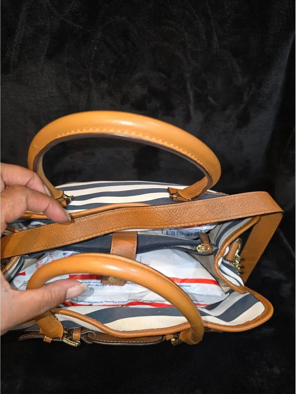 152. Michael Kors Hamilton striped Navy Blue/White